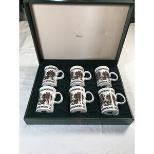 Gucci Set of 6 Decorative Vintage Mugs in Presentation Box